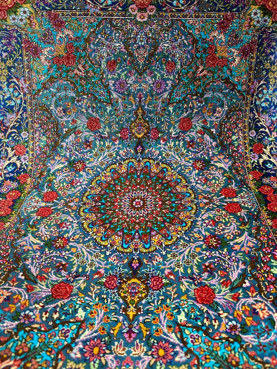 クム産シルクカーペット (90×60cm) RAZAVI工房