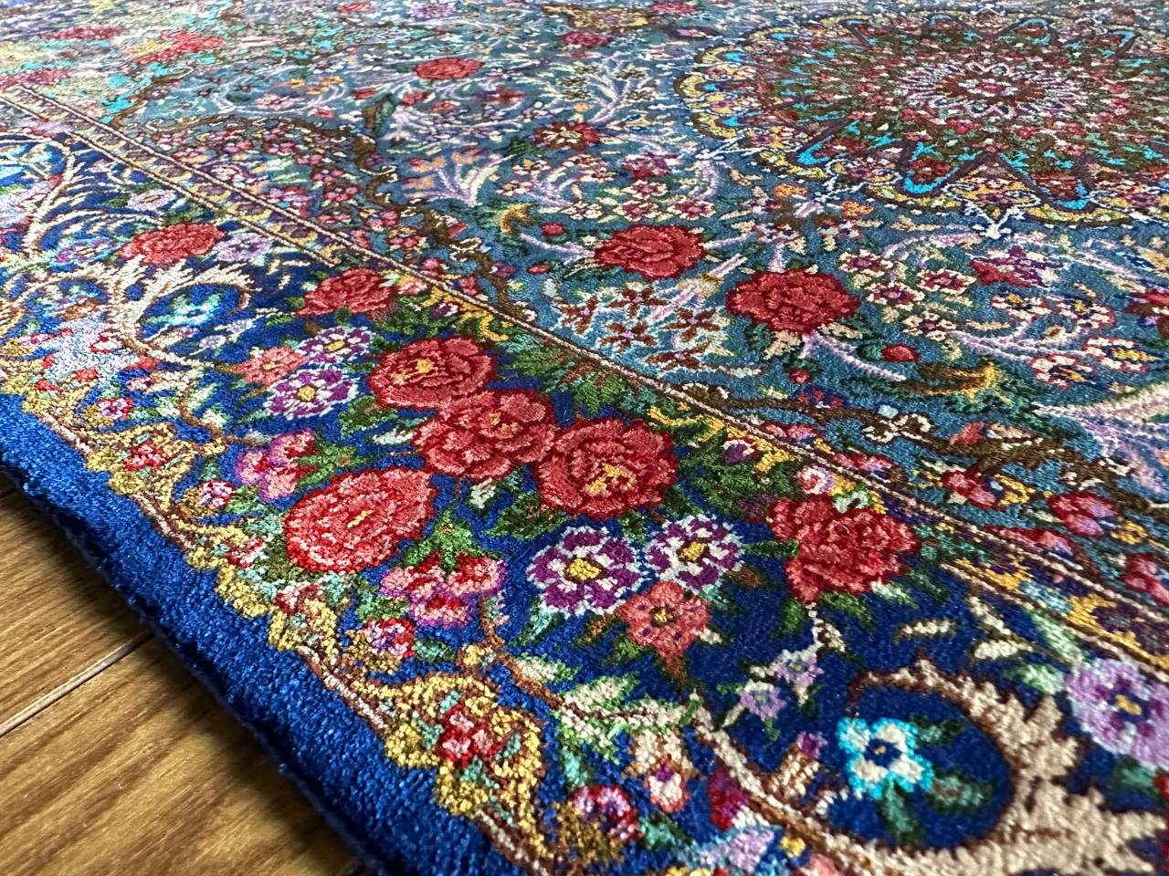 クム産シルクカーペット (90×60cm) RAZAVI工房