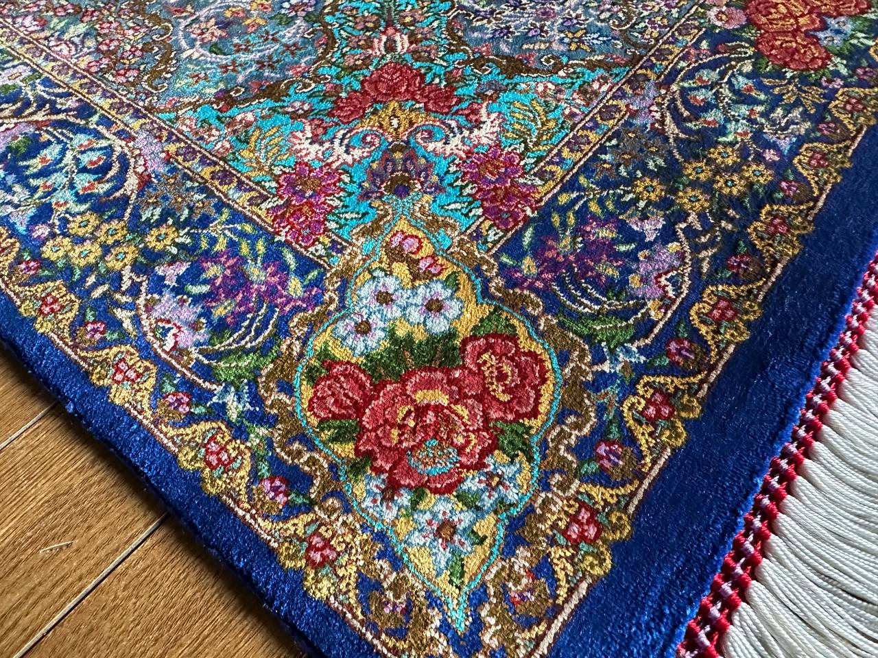 クム産シルクカーペット (90×60cm) RAZAVI工房