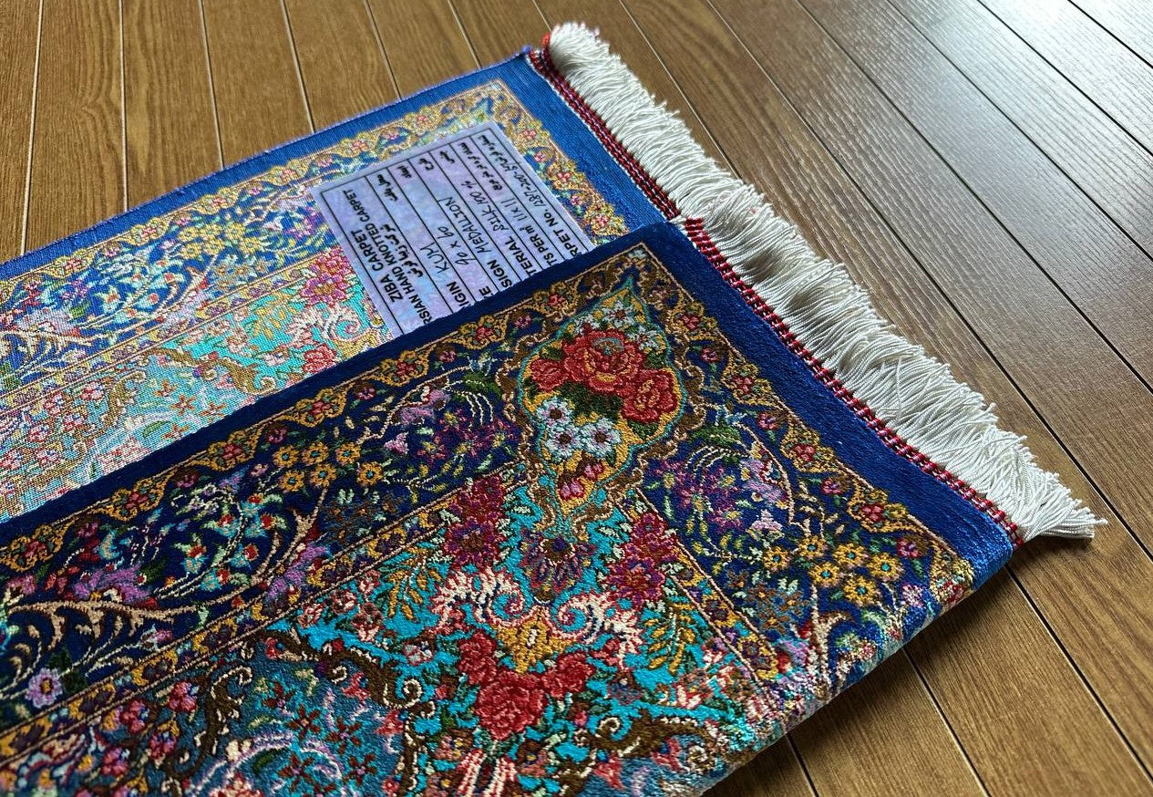 クム産シルクカーペット (90×60cm) RAZAVI工房