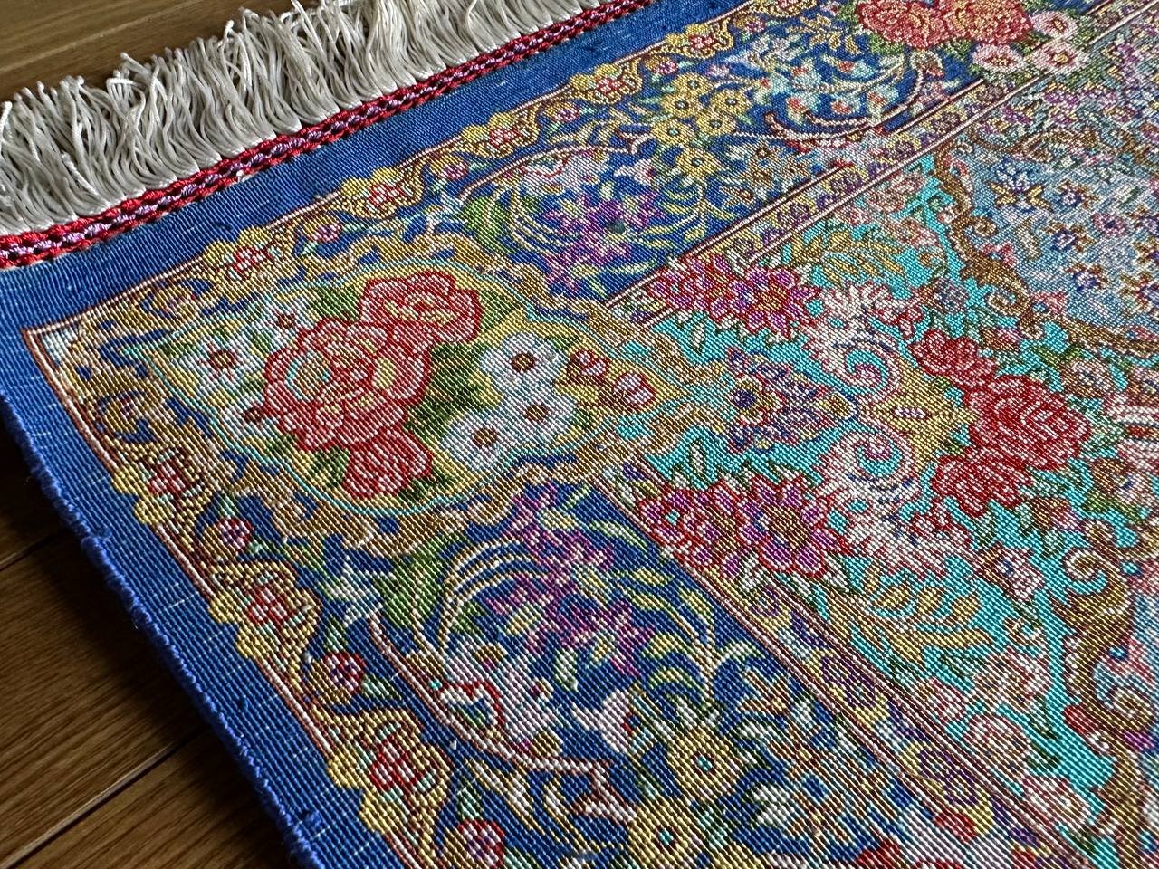 クム産シルクカーペット (90×60cm) RAZAVI工房