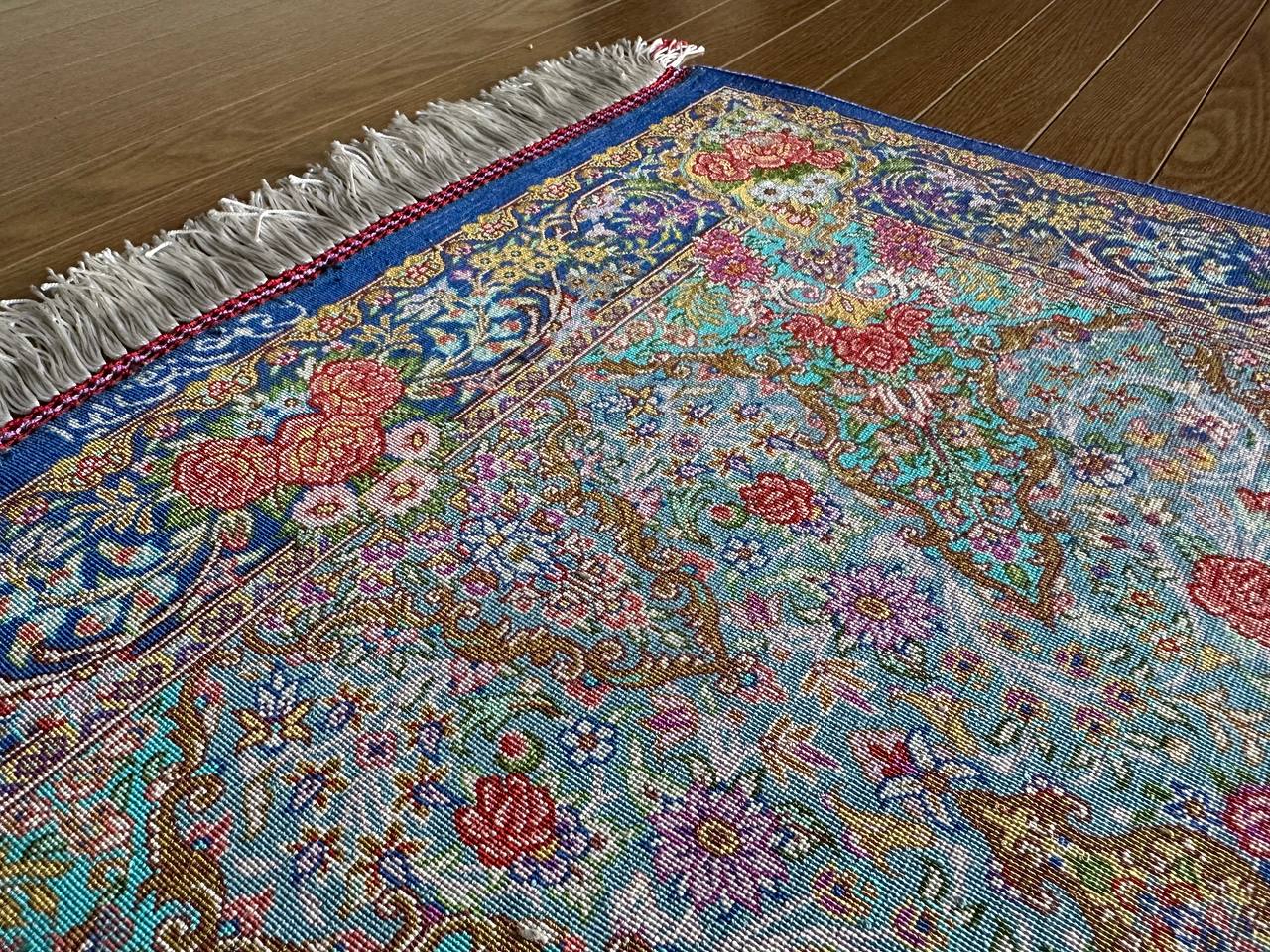 クム産シルクカーペット (90×60cm) RAZAVI工房