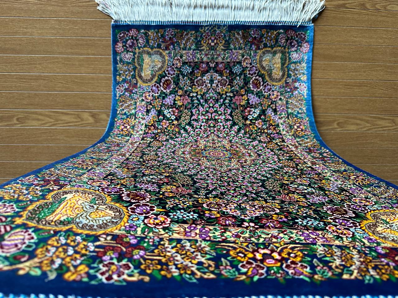 クム産シルクカーペット (90×60cm) MUSAVI工房