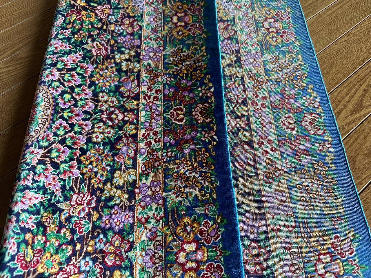 クム産シルクカーペット (90×60cm) MUSAVI工房