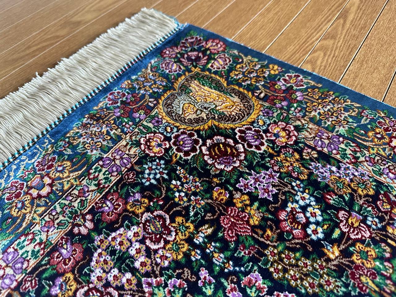 クム産シルクカーペット (90×60cm) MUSAVI工房
