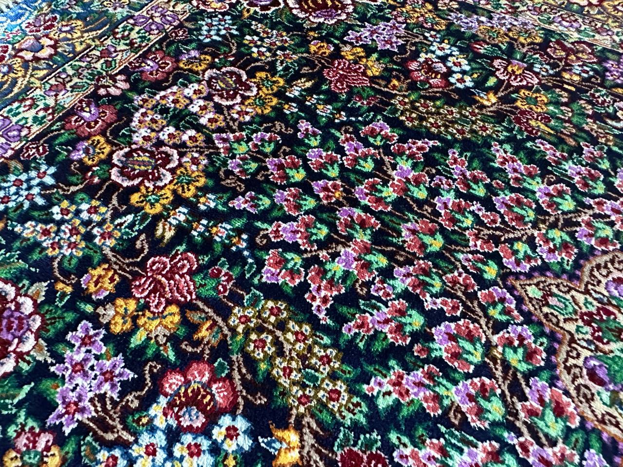 クム産シルクカーペット (90×60cm) MUSAVI工房