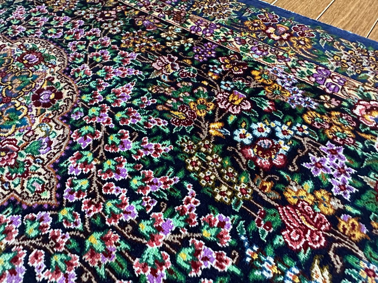 クム産シルクカーペット (90×60cm) MUSAVI工房