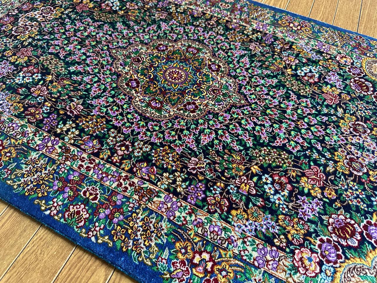 クム産シルクカーペット (90×60cm) MUSAVI工房