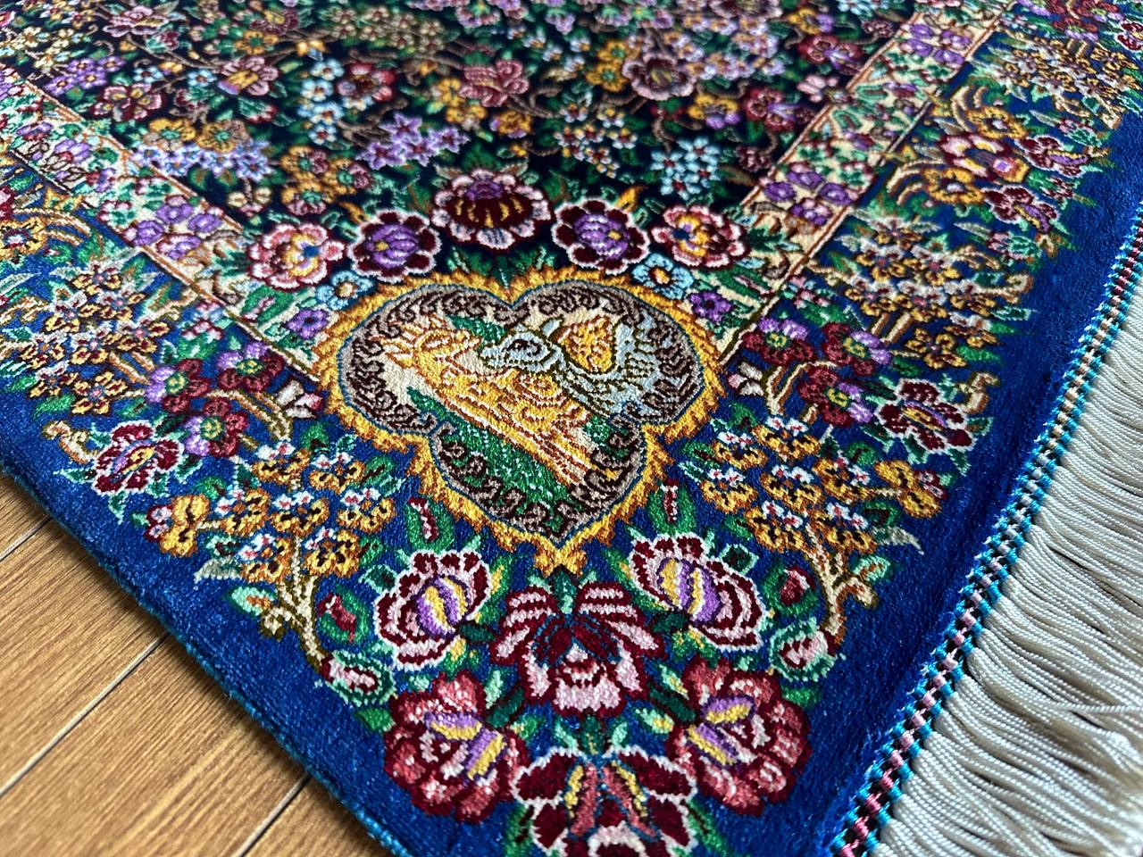 クム産シルクカーペット (90×60cm) MUSAVI工房