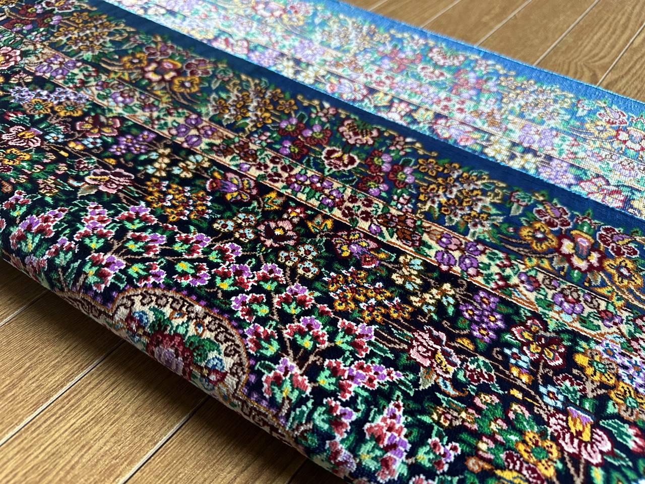 クム産シルクカーペット (90×60cm) MUSAVI工房