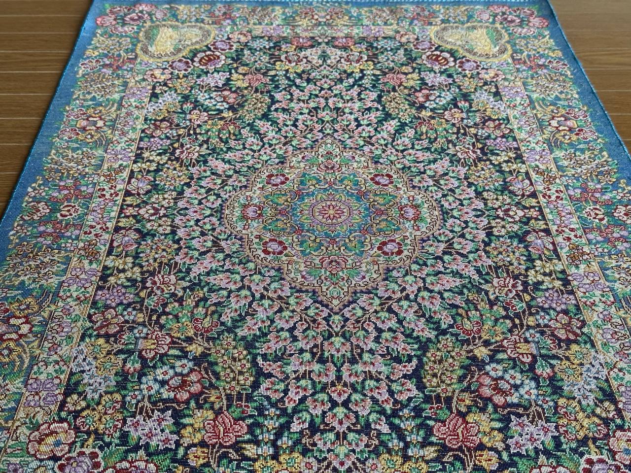 クム産シルクカーペット (90×60cm) MUSAVI工房