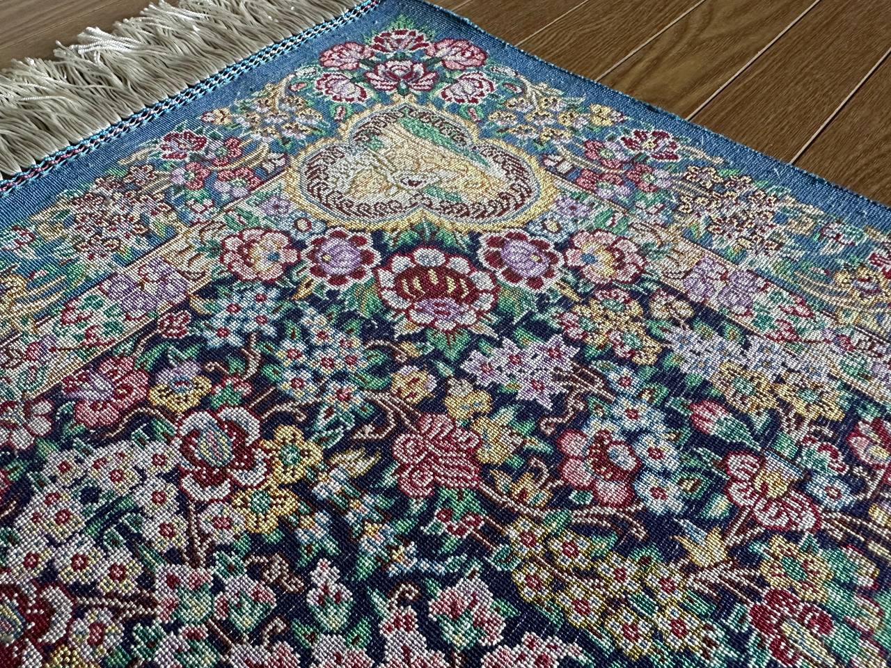クム産シルクカーペット (90×60cm) MUSAVI工房