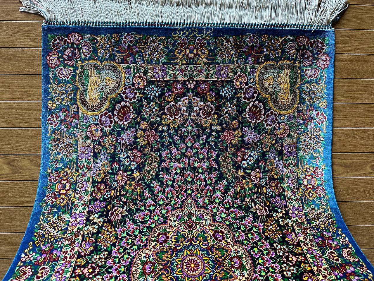 クム産シルクカーペット (90×60cm) MUSAVI工房