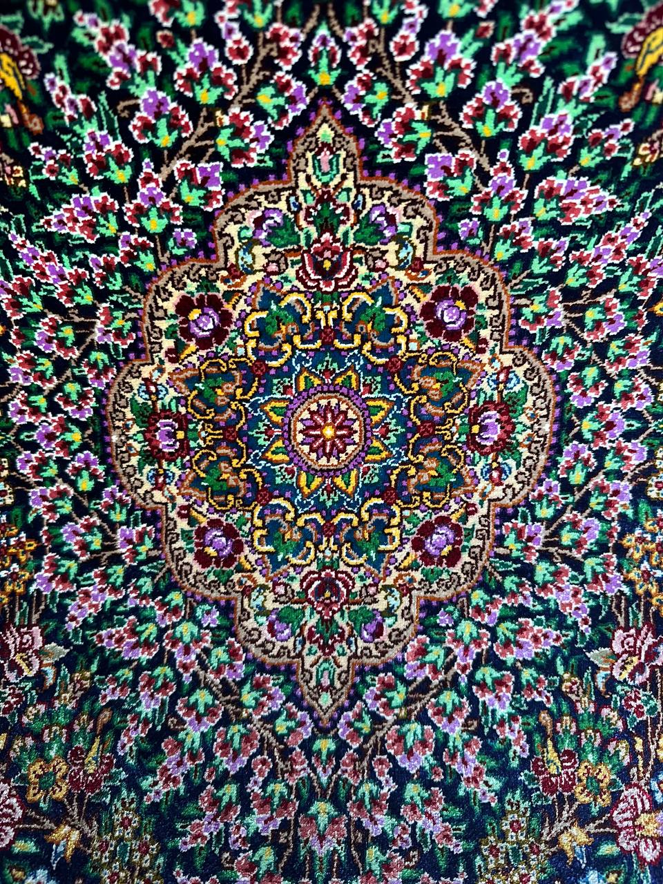 クム産シルクカーペット (90×60cm) MUSAVI工房