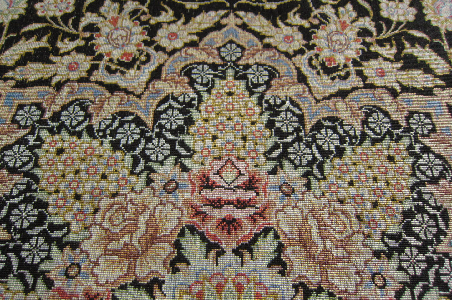 クム産 SARAIAN シルクカーペット (123×80cm)