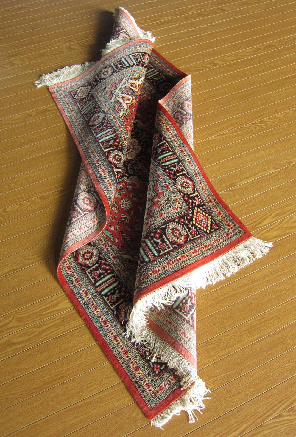 クム産シルクカーペット (125×78cm)