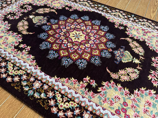 クム産シルクカーペット (90×60cm) SARAYAN工房