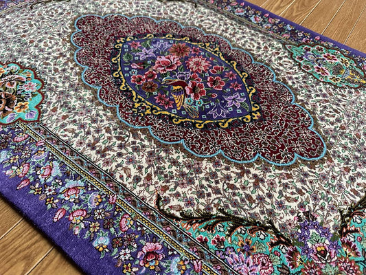 クム産シルクカーペット (90×60cm) AHMADI工房