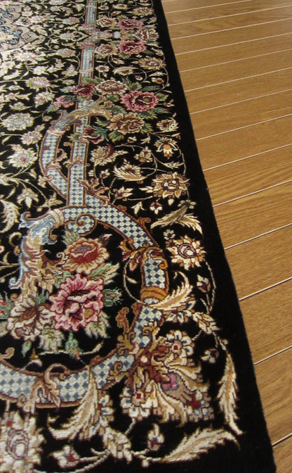 クム産 SARAIAN シルクカーペット (123×80cm)