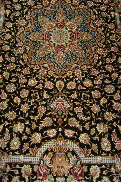 クム産 SARAIAN シルクカーペット (123×80cm)