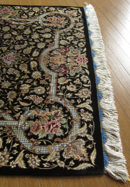 クム産 SARAIAN シルクカーペット (123×80cm)