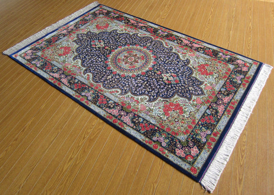 クム産シルクカーペット (150×100cm) RAHMANI工房