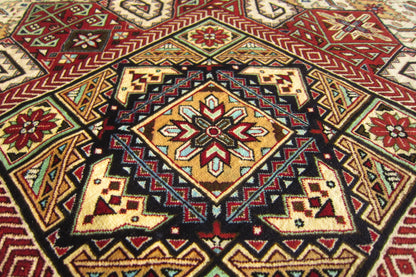 クム産 AHMADI シルクカーペット (196×126cm)