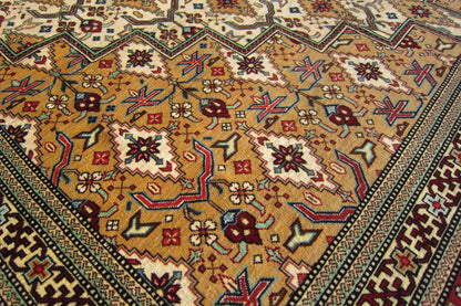 クム産 AHMADI シルクカーペット (196×126cm)