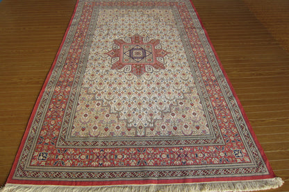 クム産 AHMADI シルクカーペット (196×126cm)