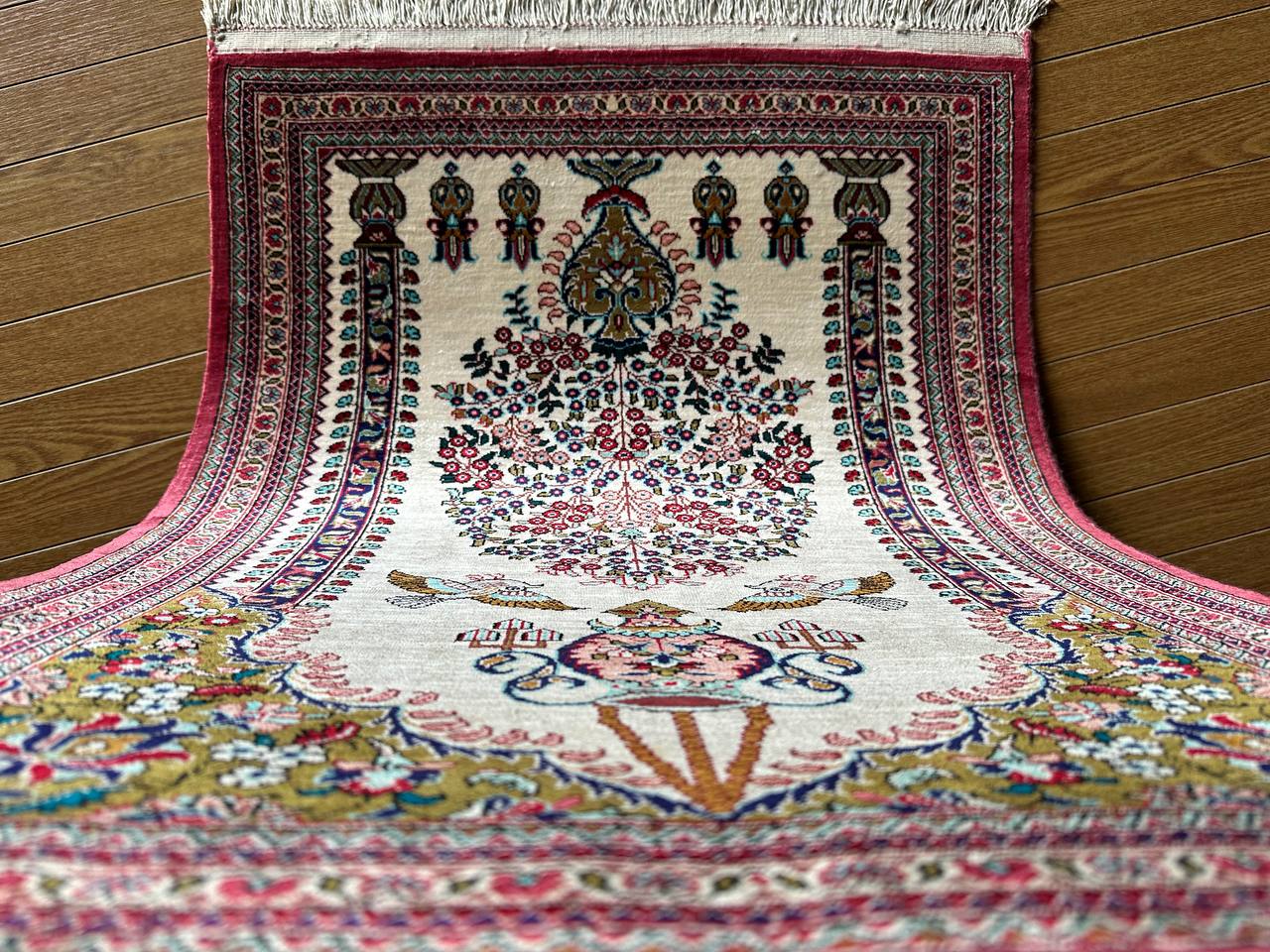 クム産シルクカーペット (75×55cm)
