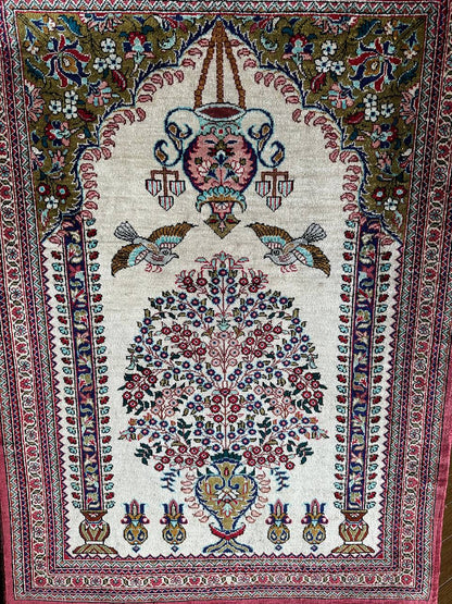 クム産シルクカーペット (75×55cm)