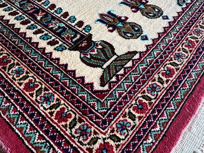 クム産シルクカーペット (75×55cm)