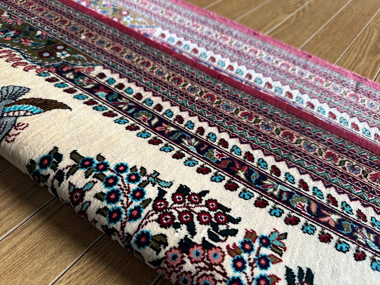 クム産シルクカーペット (75×55cm)