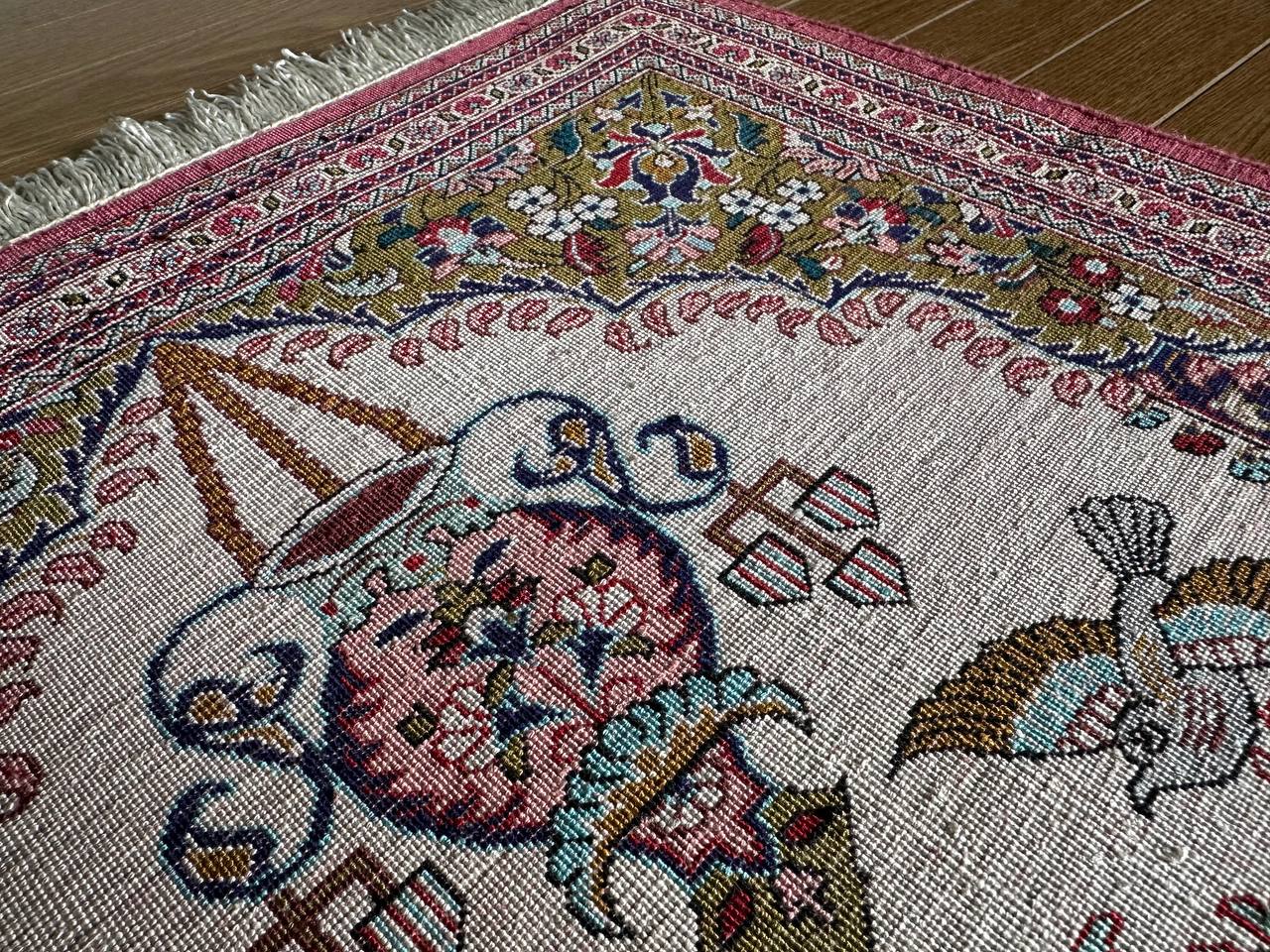 クム産シルクカーペット (75×55cm)