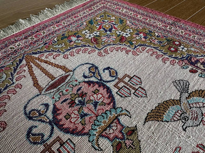 クム産シルクカーペット (75×55cm)