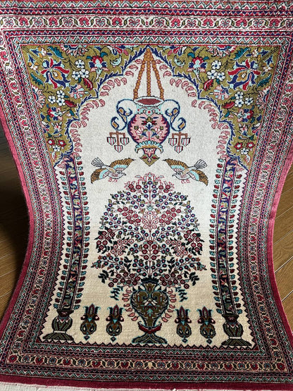 クム産シルクカーペット (75×55cm)