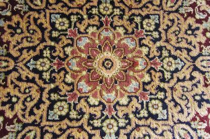 クム産シルクカーペット (120×77cm)