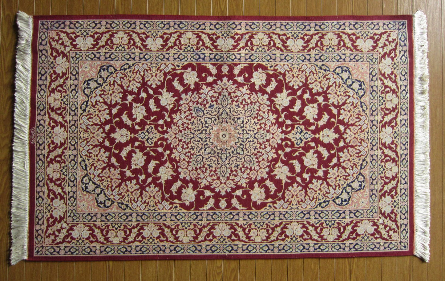 クム産シルクカーペット (120×77cm)