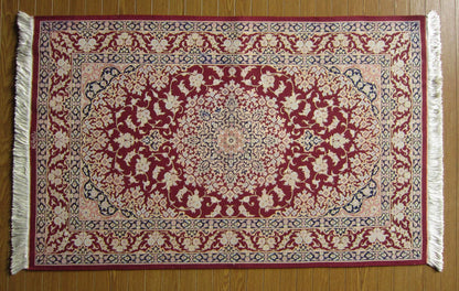 クム産シルクカーペット (120×77cm)