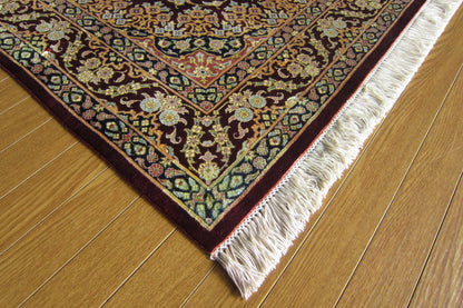 クム産シルクカーペット (120×77cm)