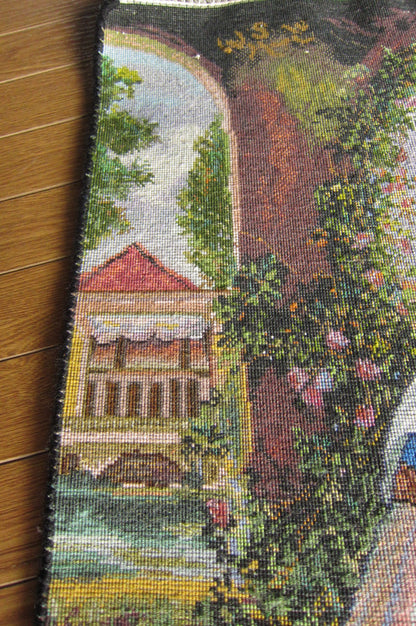 タブロイ（絵画絨毯）★タブリーズ産カーペット・タペストリー (70×50cm)