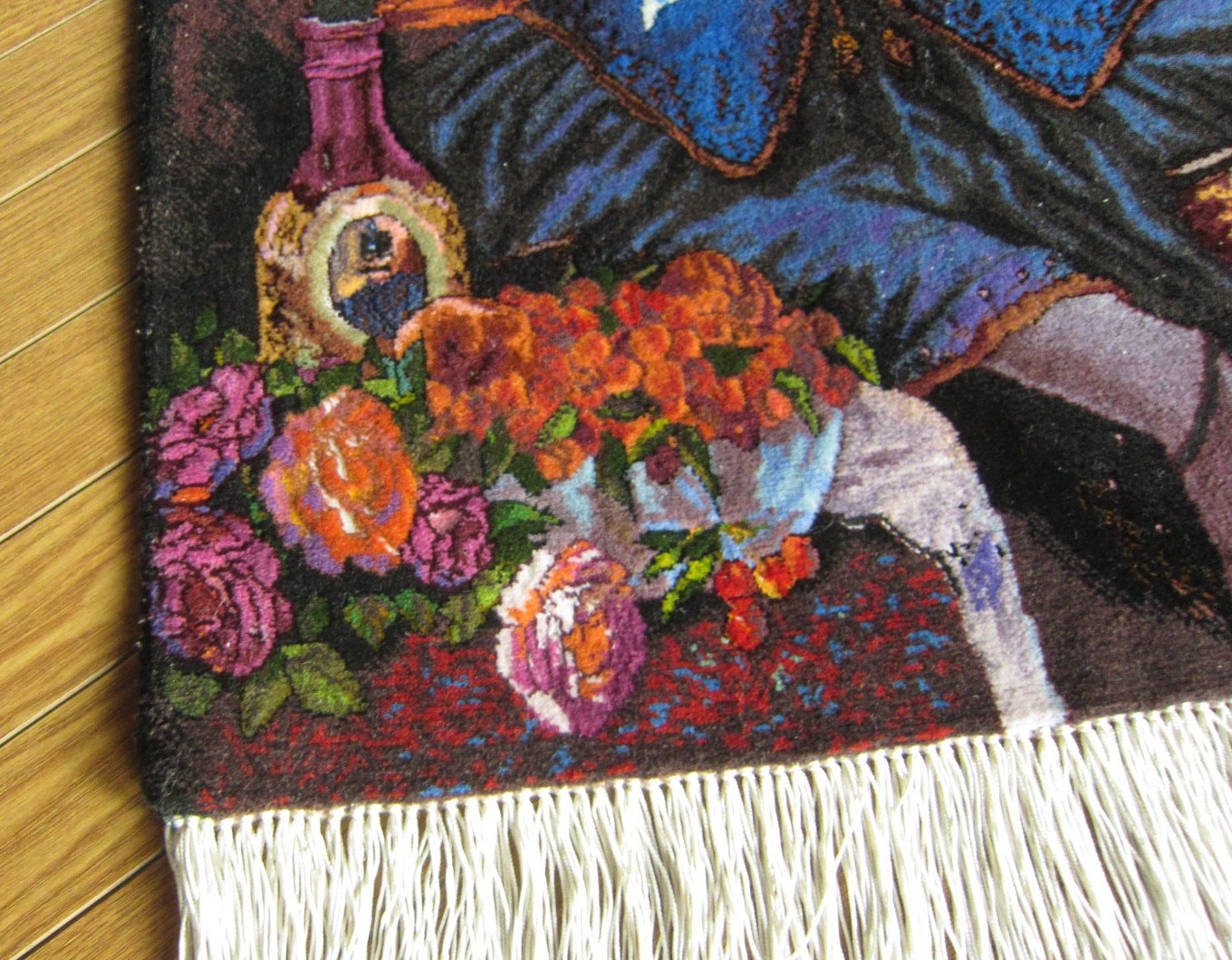 タブロイ（絵画絨毯）★タブリーズ産カーペット・タペストリー (70×50cm)