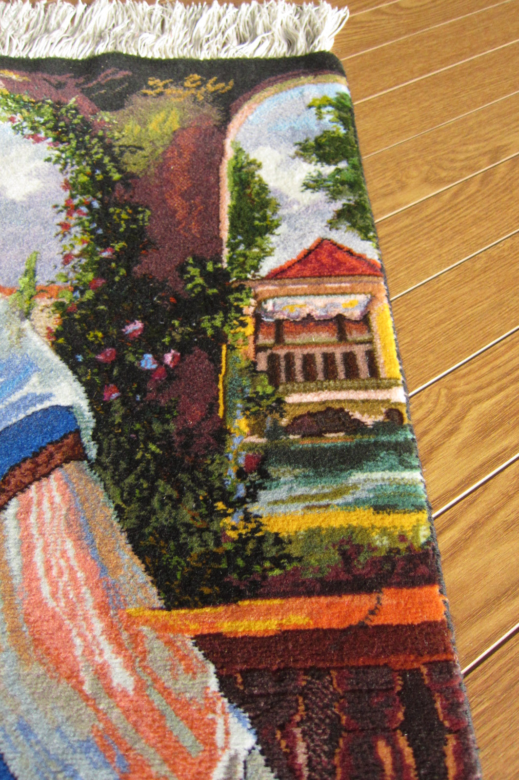 タブロイ（絵画絨毯）★タブリーズ産カーペット・タペストリー (70×50cm)